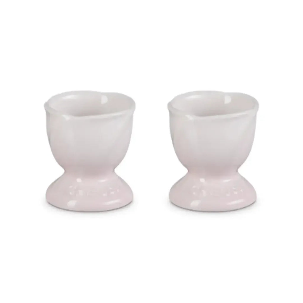 Kit com 2 Suportes para Ovo Ceramica Jardin Shell Pink Le Creuset