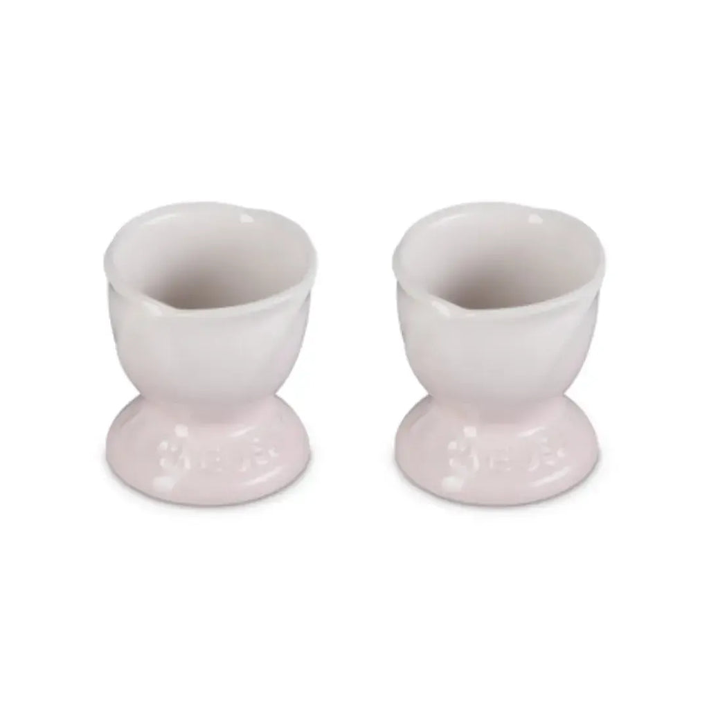 Kit com 2 Suportes para Ovo Ceramica Jardin Shell Pink Le Creuset