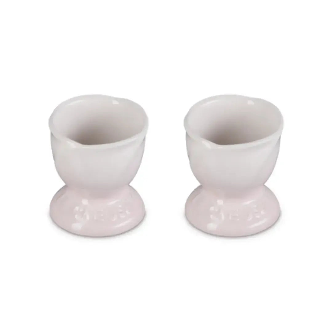 Kit com 2 Suportes para Ovo Ceramica Jardin Shell Pink Le Creuset