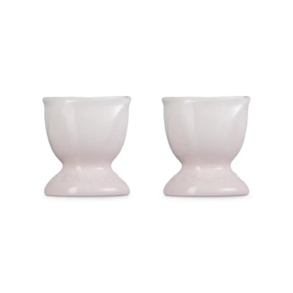 Kit com 2 Suportes para Ovo Ceramica Jardin Shell Pink Le Creuset