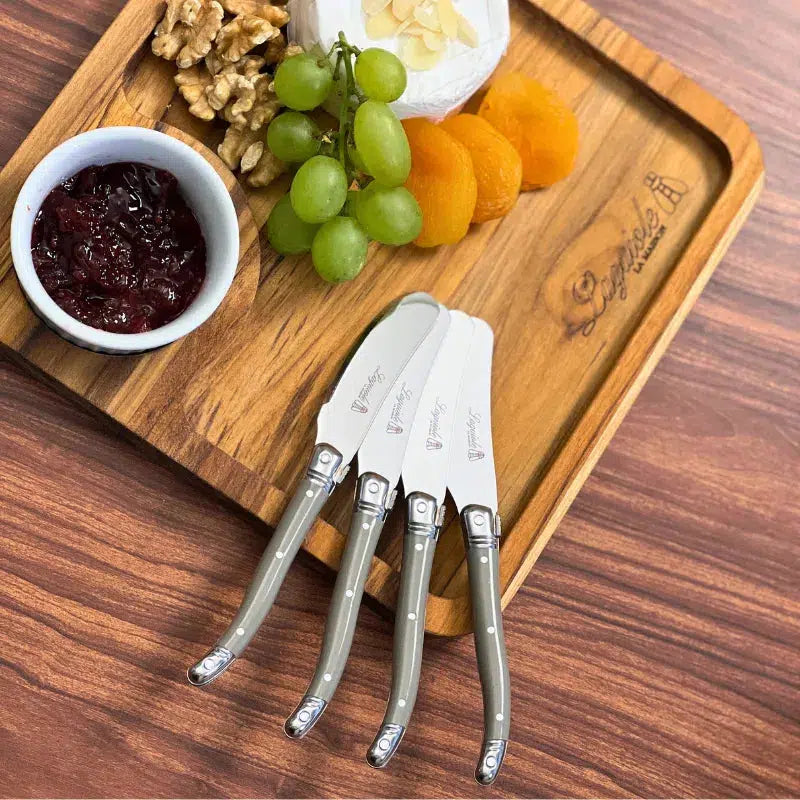 Kit com 4 Espátulas para Patê Luxo Laranja Laguiole La Maison
