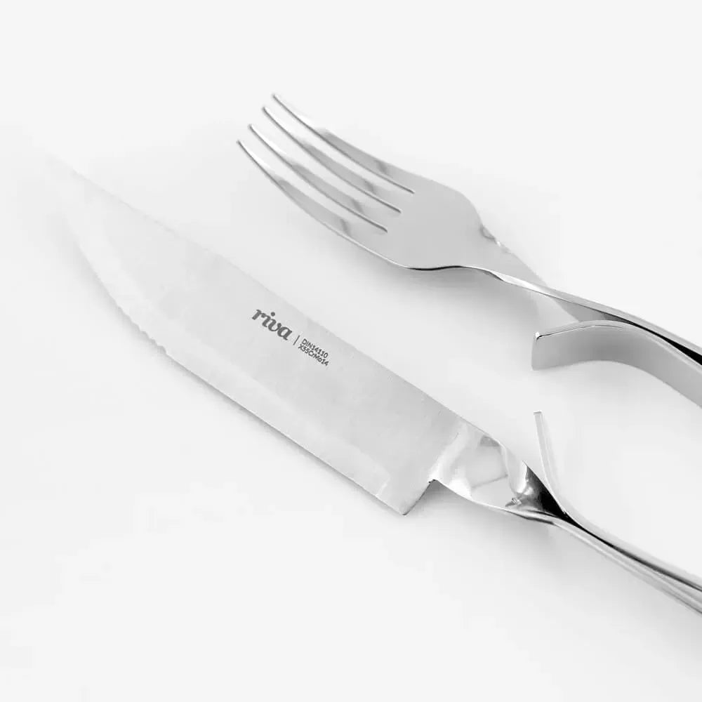 Kit com 4 Facas para Churrasco Cassino Inox Riva