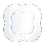 Kit com 4 Pratos de Sobremesa Vidro Butterfly 17cm Wolff
