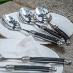 Kit com 6 Colheres Luxo Branco Laguiole La Maison