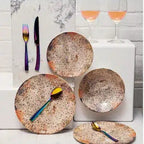 Kit com 6 Pratos Rasos 26cm Terrazzo Pita