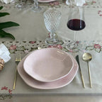 Kit com 6 Pratos Rasos 27,5cm Pink Sand
