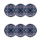 Kit com 6 Pratos de Sobremesa 20cm Floreal Hana