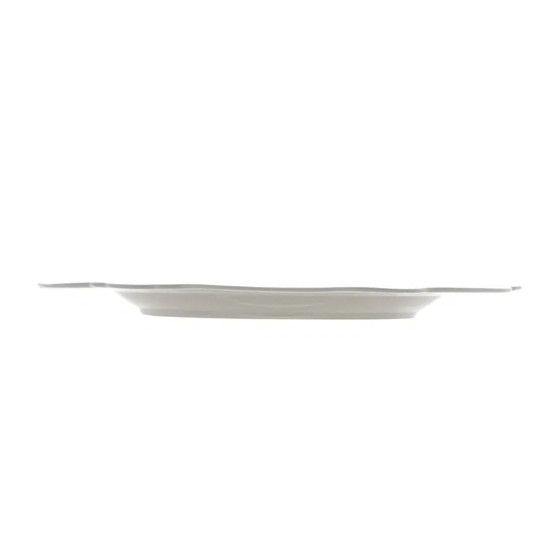 Kit com 6 Pratos de Sobremesa Porcelana Wolff Maldivas Branco 21cm