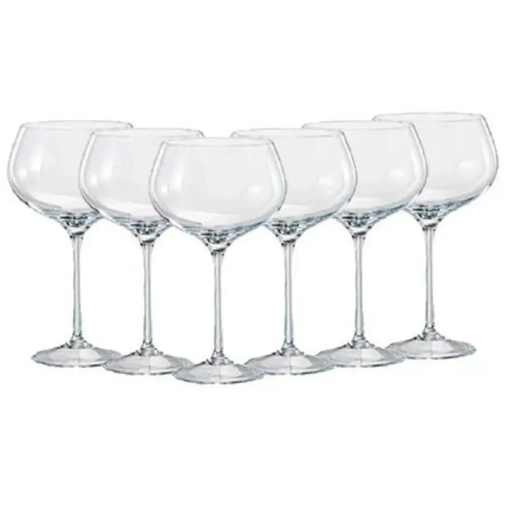 Kit com 6 Taças para Vinho em Cristal GrandVino Coupé 500ml