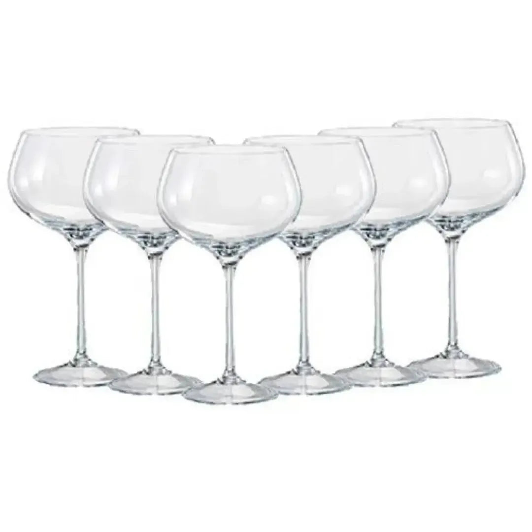 Kit com 6 Taças para Vinho em Cristal GrandVino Coupé 500ml