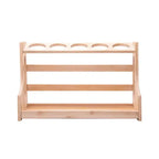 Kit com 8 Potes de Vidro Borossilicato com Tampa Hermética e Rack em Bambu Wolff