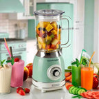 Liquidificador Vintage Azul Copo de Vidro 1,5L 220V 1000W Ariete