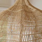 Luminária Artesanal Rattan Natural Fleur 150cm Bahali