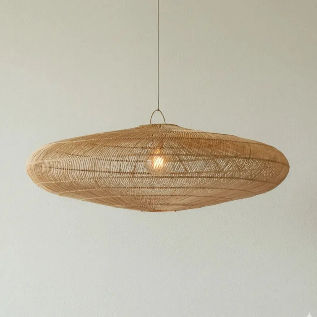 Luminária Artesanal Rattan Natural Gaia 150x47cm Bahali
