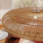 Luminária Artesanal Rattan Natural Gaia 200x55cm Bahali