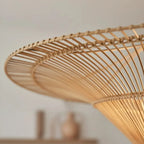 Luminária Artesanal Rattan Natural Liora 60x23cm Bahali