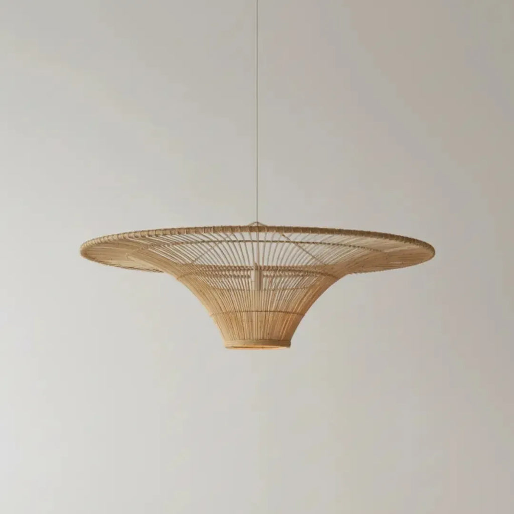 Luminária Artesanal Rattan Natural Liora 110x30cm Bahali