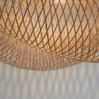 Luminária Artesanal Rattan Natural Nami 80cm Bahali