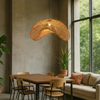 Luminária Artesanal Rattan Natural Nami 80cm Bahali