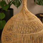 Luminária Artesanal Rattan Natural Noa 50x80cm Bahali