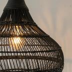 Luminária Artesanal Rattan Natural Amaya 80x77cm Bahali