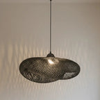 Luminária Artesanal Rattan Preto Nami 120cm Bahali