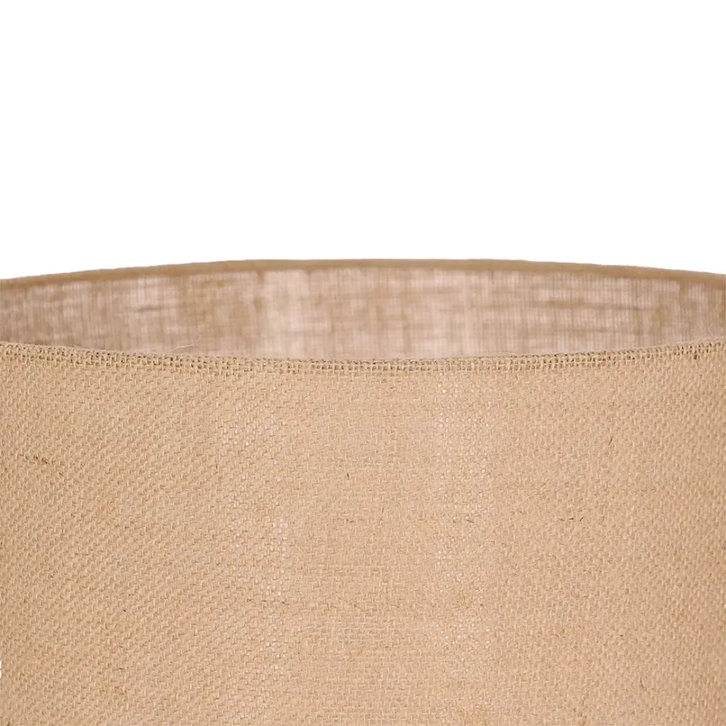 Luminária de Mesa Bivolt com Revestimento Fibra Natural Bege Mart