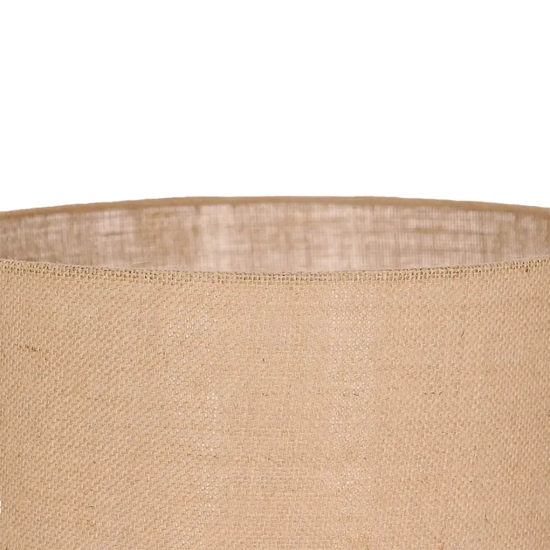 Luminária de Mesa Bivolt com Revestimento Fibra Natural Bege Mart