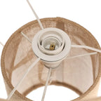 Luminária de Mesa Bivolt com Revestimento Fibra Natural Bege Mart