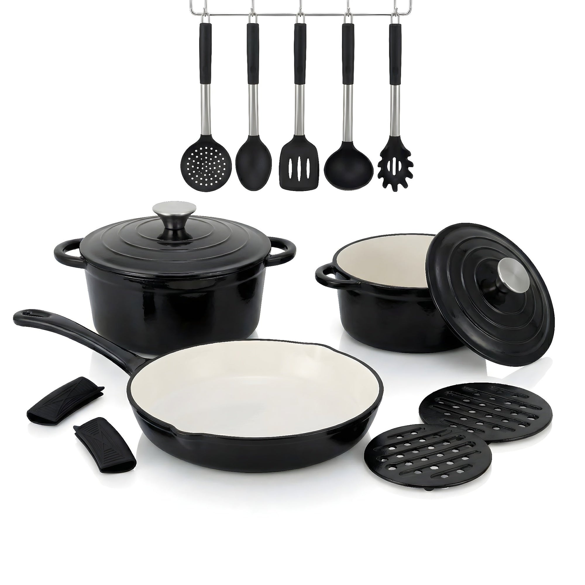 Jogo De Panelas Select Cook Ferro Fundido
