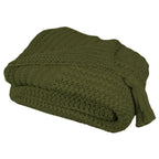 Manta Tricot Trama Lotus 1,80x0,90 Oliva