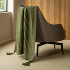 Manta Tricot Trama Lotus 1,80x0,90 Oliva