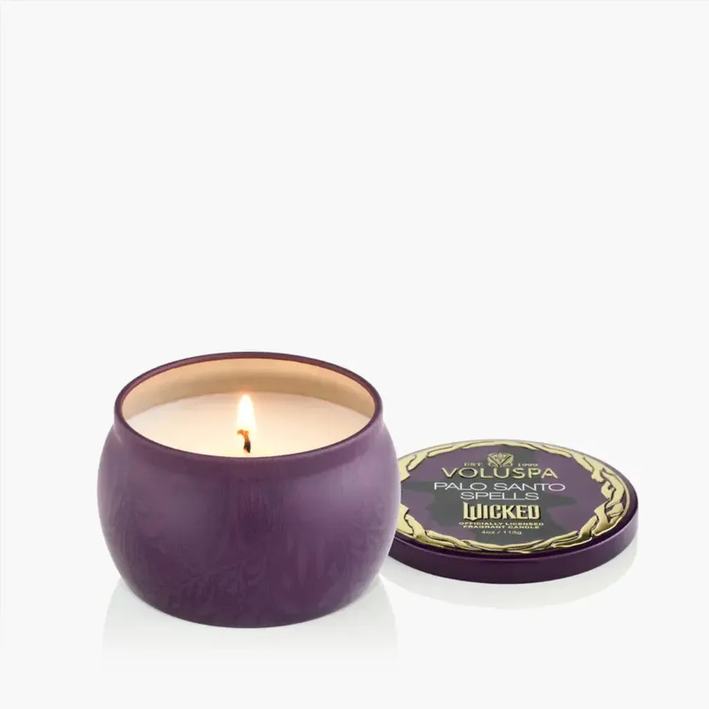 Mini Vela Voluspa Lata Palo Santo Spells 25 Horas
