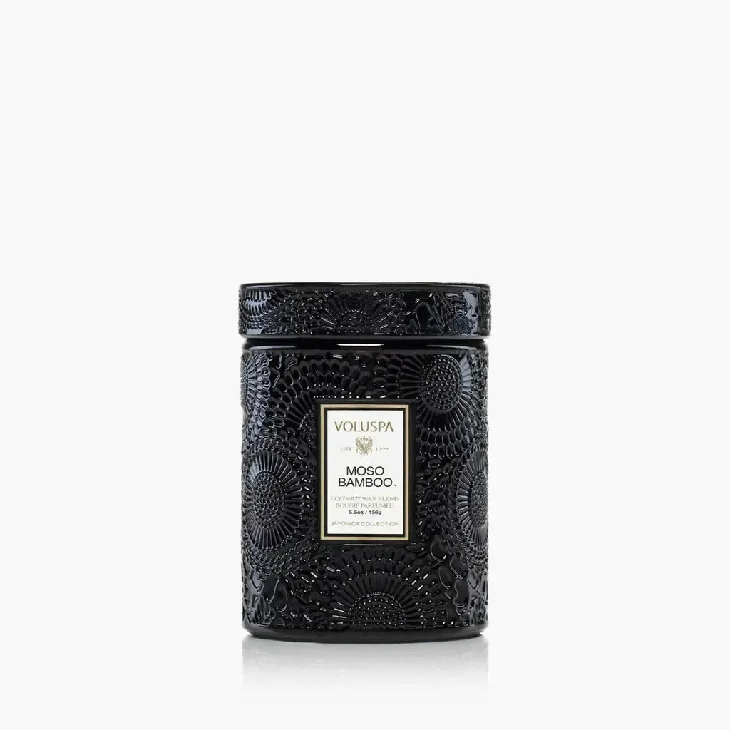 Mini Vela Voluspa Pote de Vidro Moso Bamboo 50 Horas