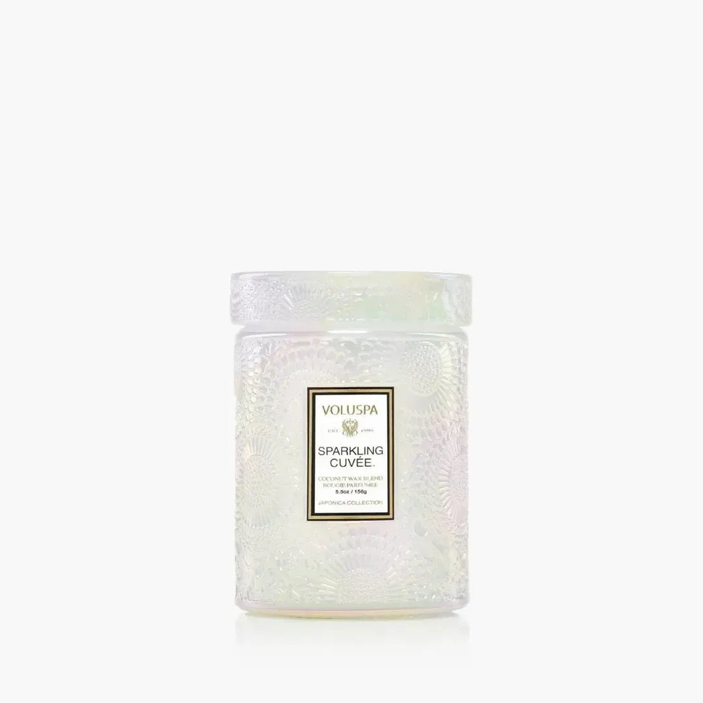 Mini Vela Voluspa Pote de Vidro Sparkling Cuvee 50 Horas