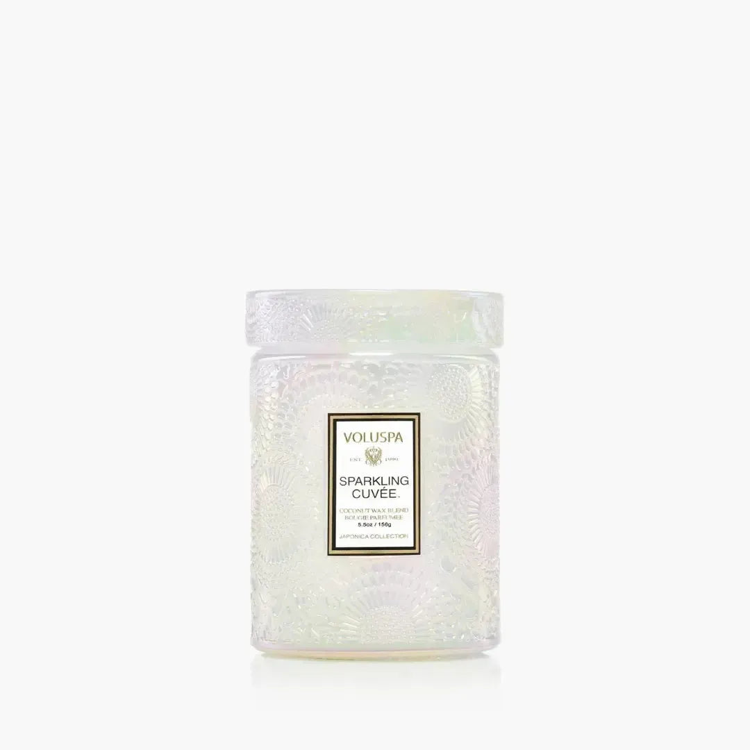Mini Vela Voluspa Pote de Vidro Sparkling Cuvee 50 Horas