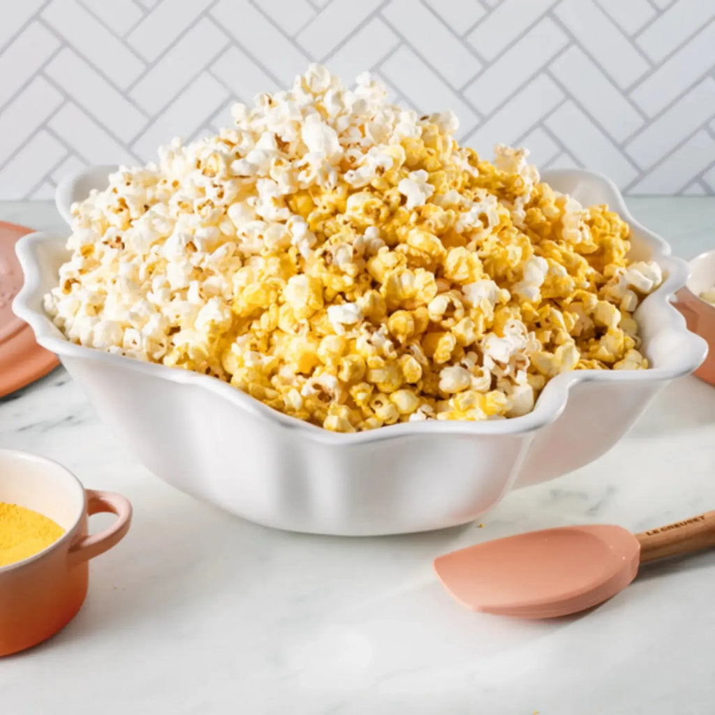 Multi Bowl p/Servir Cerâmica Branco Ruffle 3,8L Le Creuset