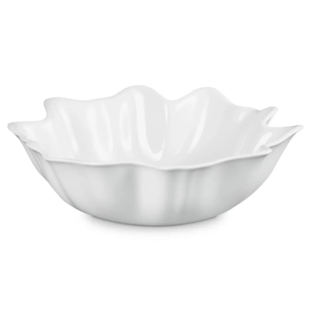 Multi Bowl p/Servir Cerâmica Branco Ruffle 3,8L Le Creuset