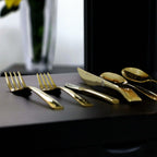 OUTLET: Faqueiro Ravel Champagne em Aço Inox 24Pçs Fracalanza