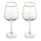 Jogo 2 Taças Vinho Vidro Dots 350ml