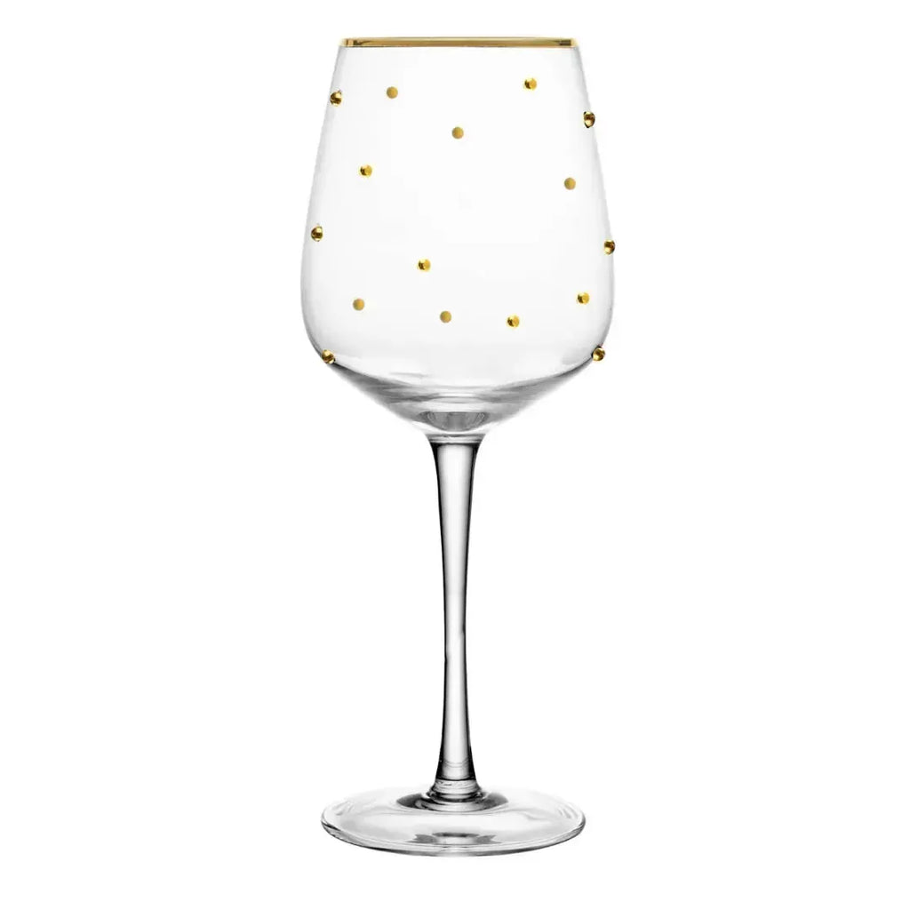 Jogo 2 Taças Vinho Vidro Dots 350ml