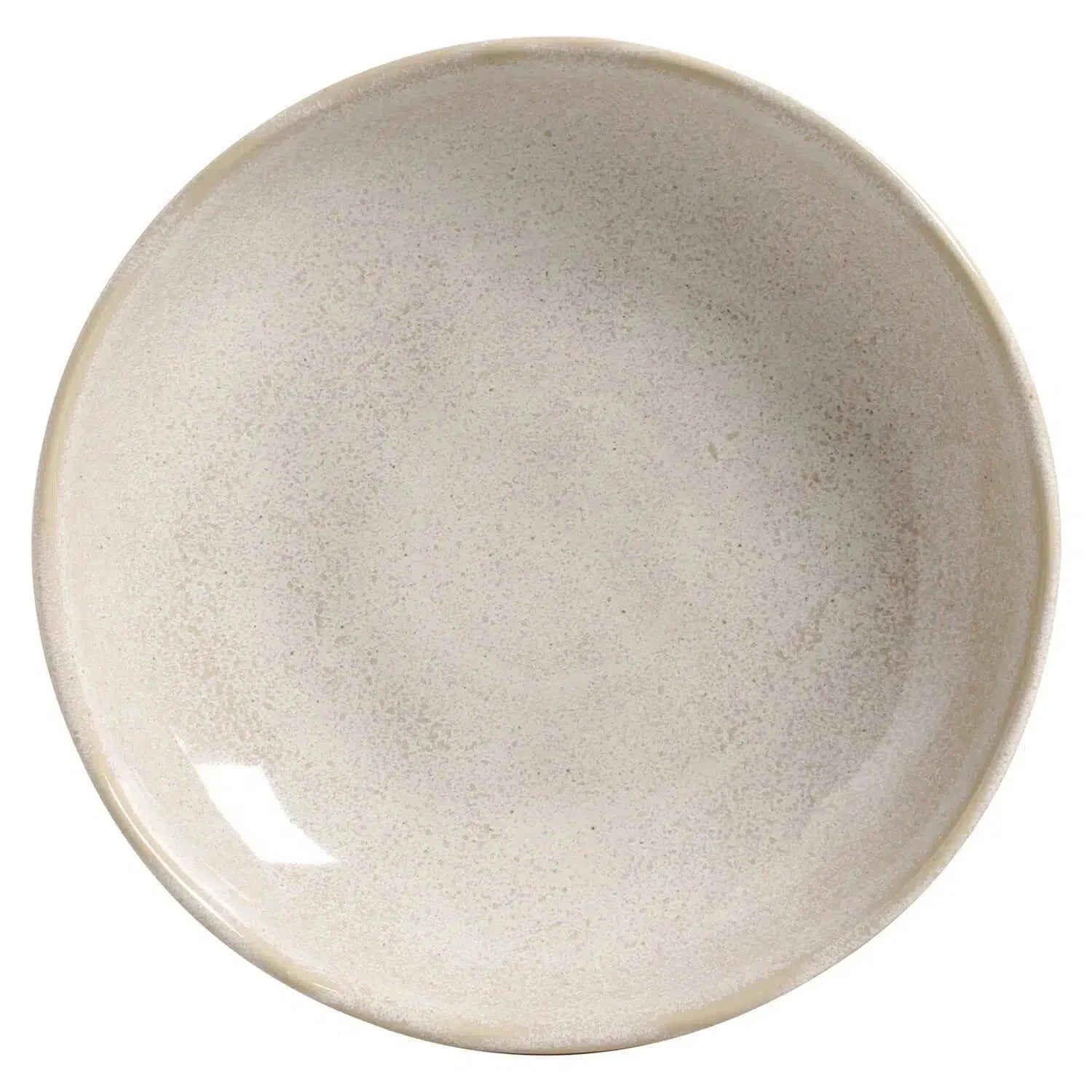 Jogo 6 Pratos Fundos Stoneware Bio Latte 22,5cm Porto Brasil