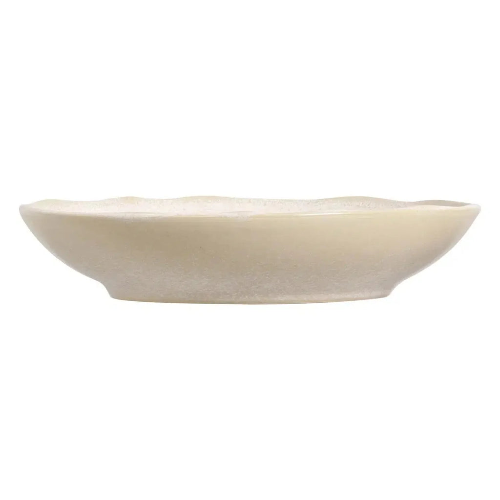 Jogo 6 Pratos Fundos Stoneware Bio Latte 22,5cm Porto Brasil