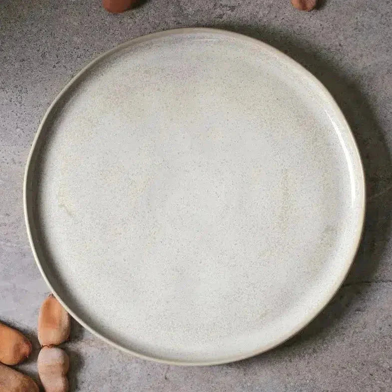 Jogo 6 Pratos Rasos Stoneware Bio Latte 27,5cm Porto Brasil