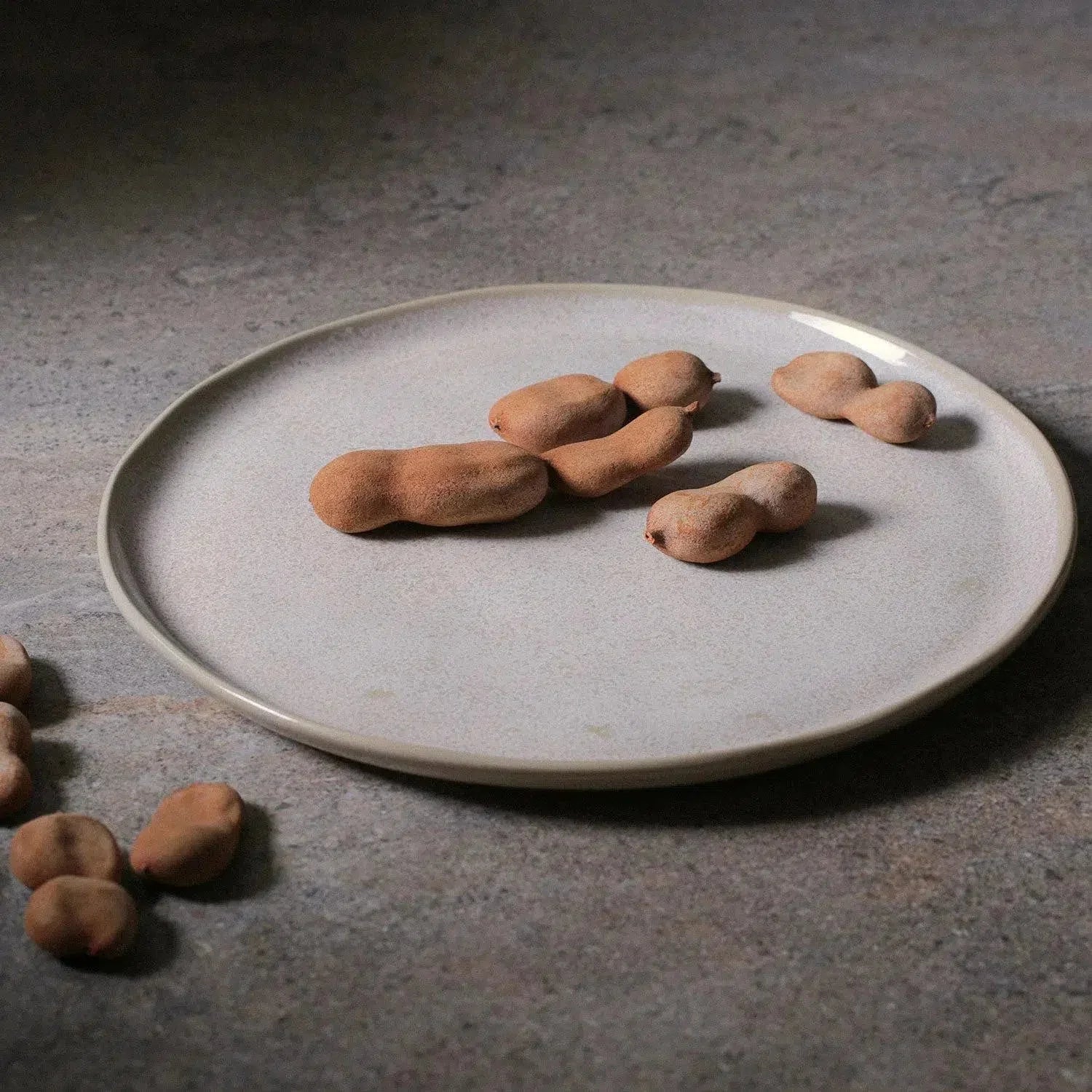Jogo 6 Pratos Rasos Stoneware Bio Latte 27,5cm Porto Brasil