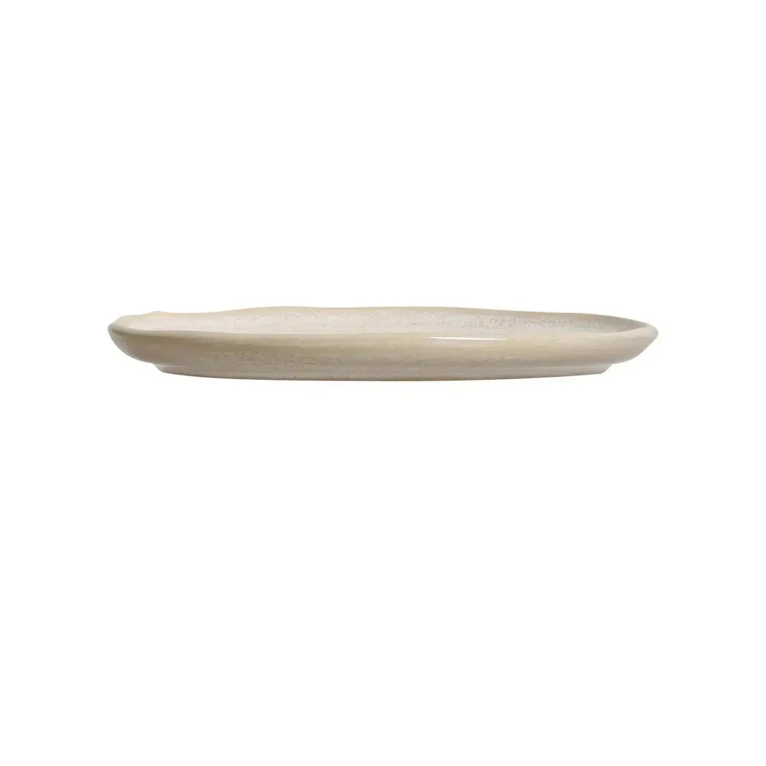 Jogo 6 Pratos de Sobremesa Stoneware Bio Latte 21,5cm Porto Brasil