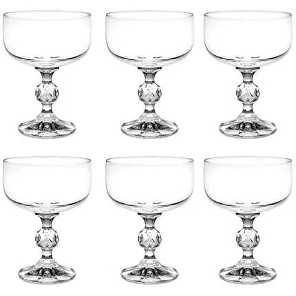 OUTLET: Jogo 6 Taças para Sobremesa Cristal Claudia 200ml Bohemia