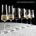 Kit com 6 Taças para Espumante em Cristal Bohemia Sommelier 210ml