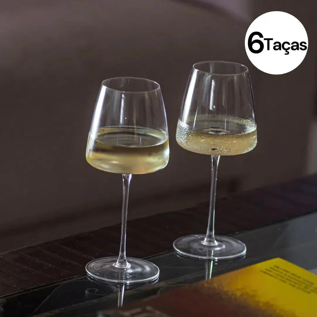 OUTLET: Kit com 6 Taças para Vinho em Cristal Signature 850ml Artevino