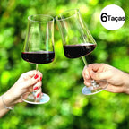 Kit com 6 Taças para Vinho em Cristal Bohemia Sommelier 460ml